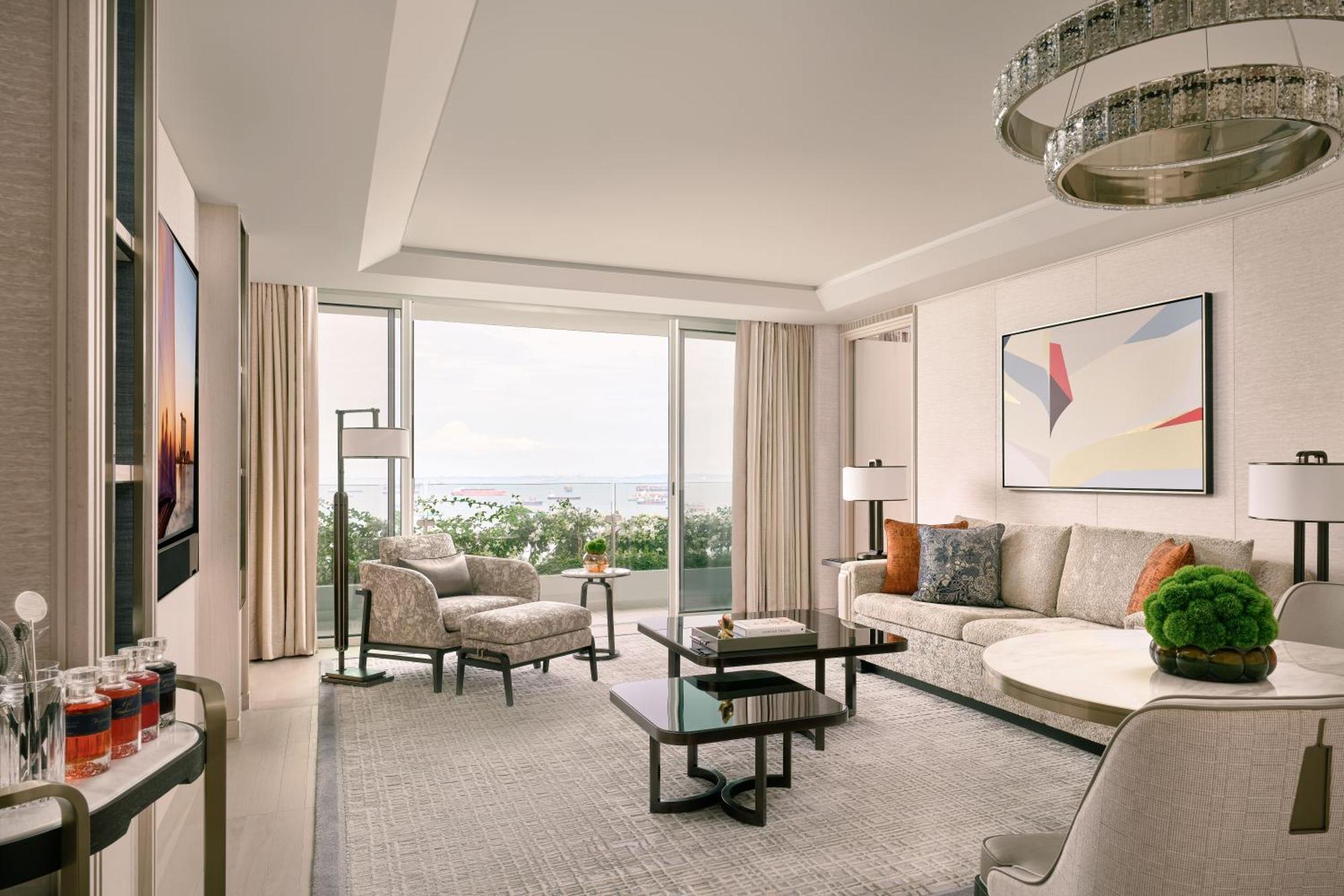 Marina Bay Sands Singapore Buitenkant foto A living room at The Ritz-Carlton, Laguna Beach